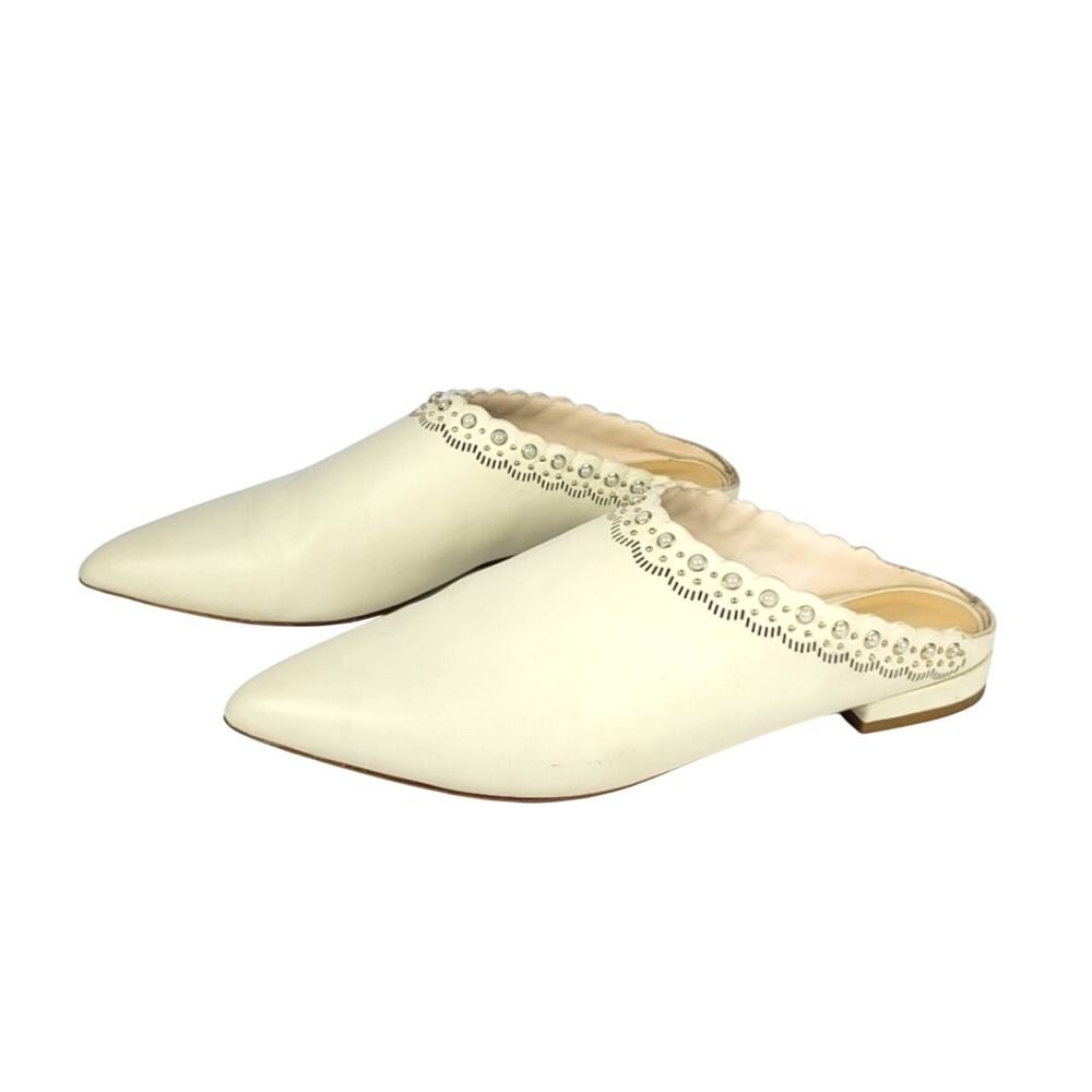 Pour La Victoire Leather Mules Size 8.5